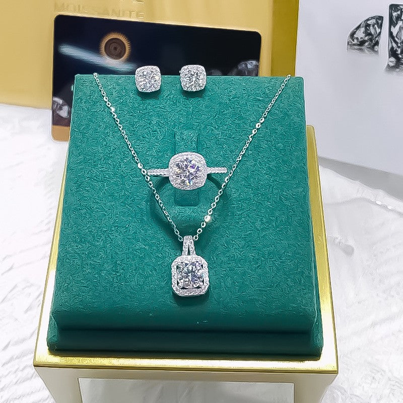 Zircon Square Diamond Jewelry Set