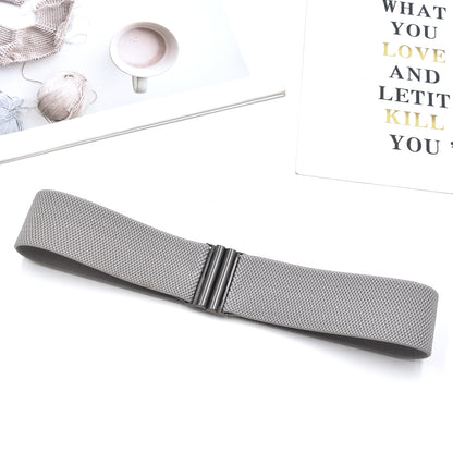 Red elastic waist seal wide belt
