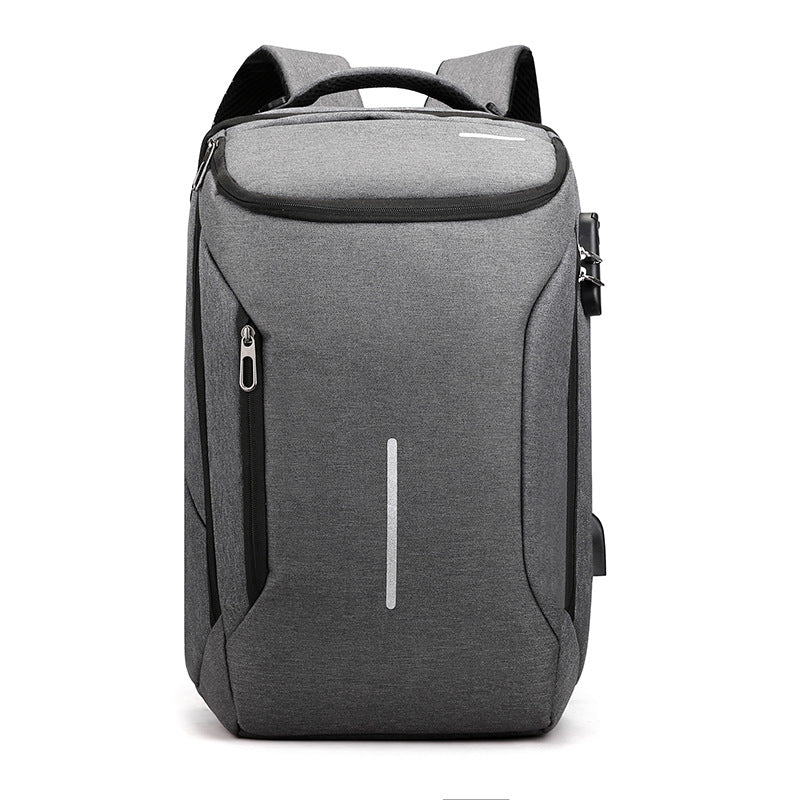 Travel computer schoolbag with combination lock