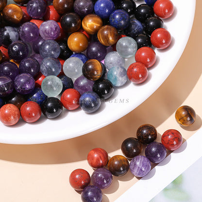 10Mm natural stone non-porous beads loose beads essential oil bottle roll