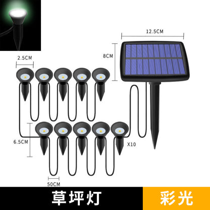 Solar light string villa courtyard landscape light