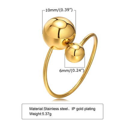 Big and small ball ring