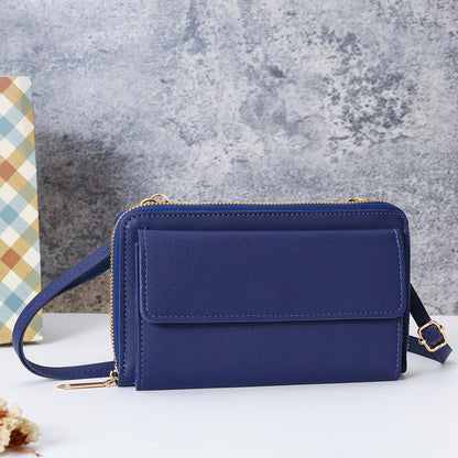 Fashion zipper horizontal wallet