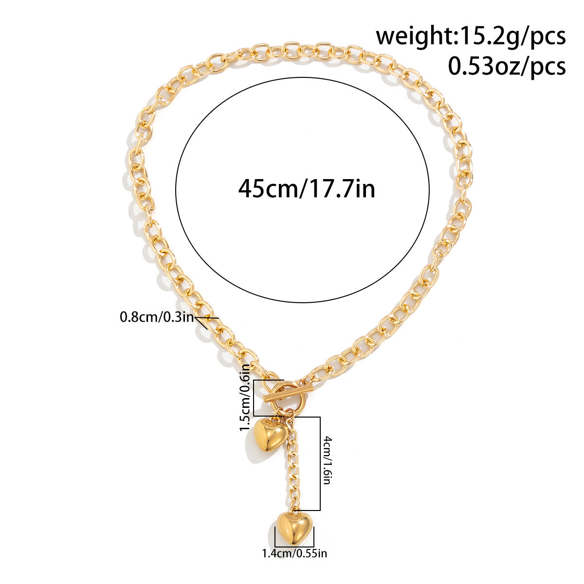 Versatile rhinestone chain necklace