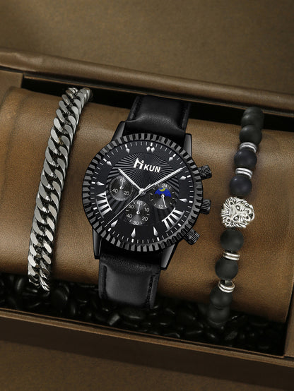 Watch Personalized Alloy Beaded Bracelet Set