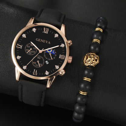 Versatile quartz watch set men