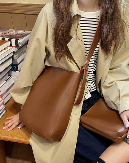 Bolso mensajero sencillo retro chic para mujer. 