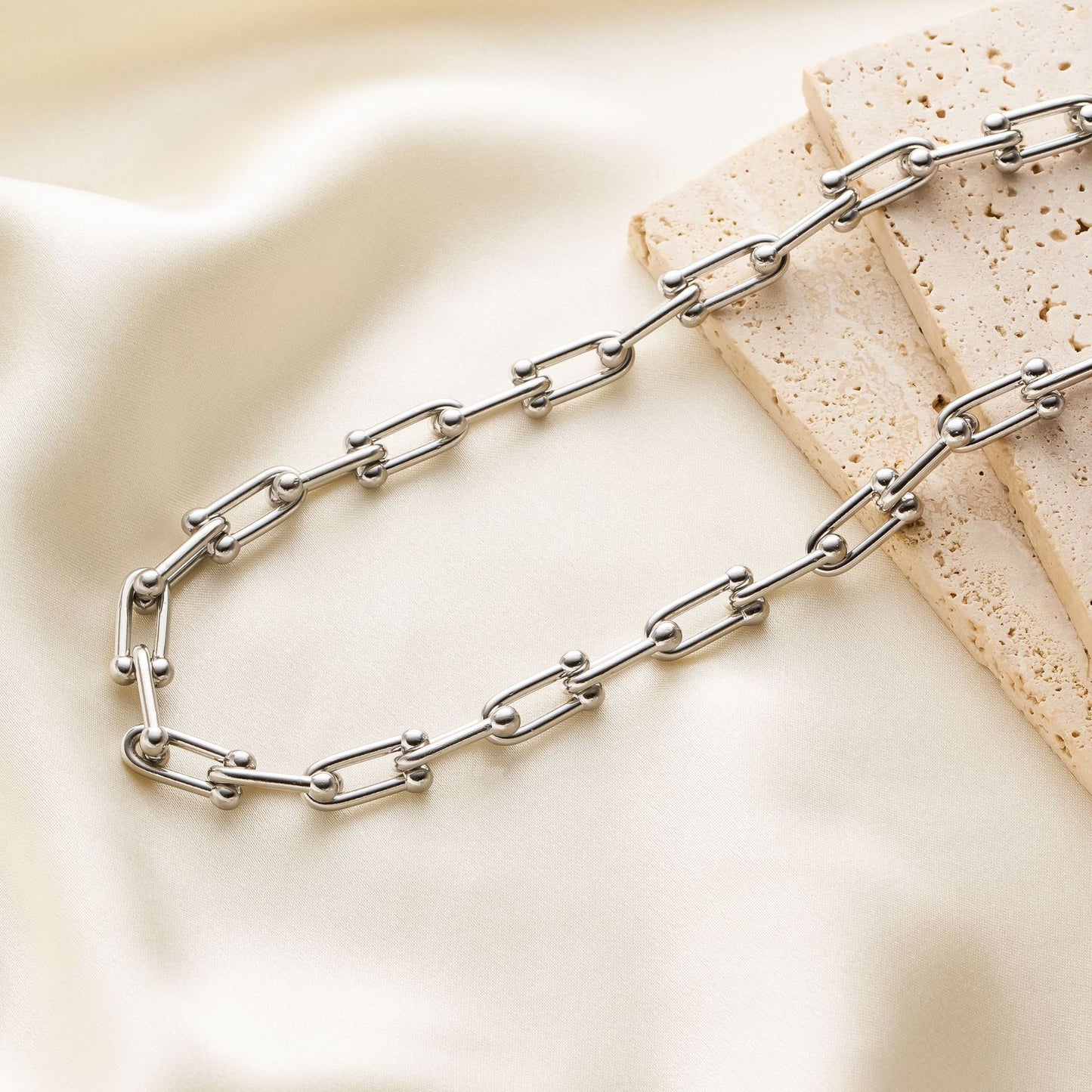 U-Shaped Titanium Steel Jewelry Set