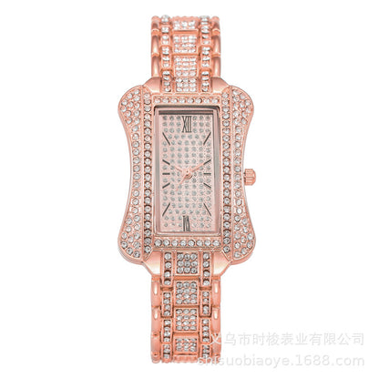 Gypsy watch women's steel belt full of diamonds