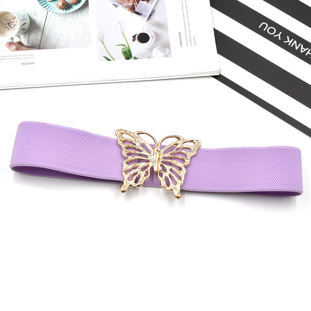 Hollow butterfly decorative belt