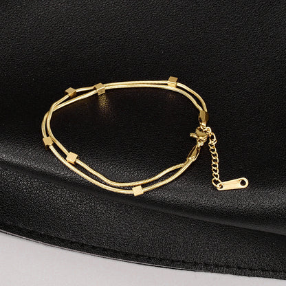 Gourd love titanium steel anklet