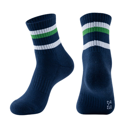 Thick Terry Rainbow Badminton Socks