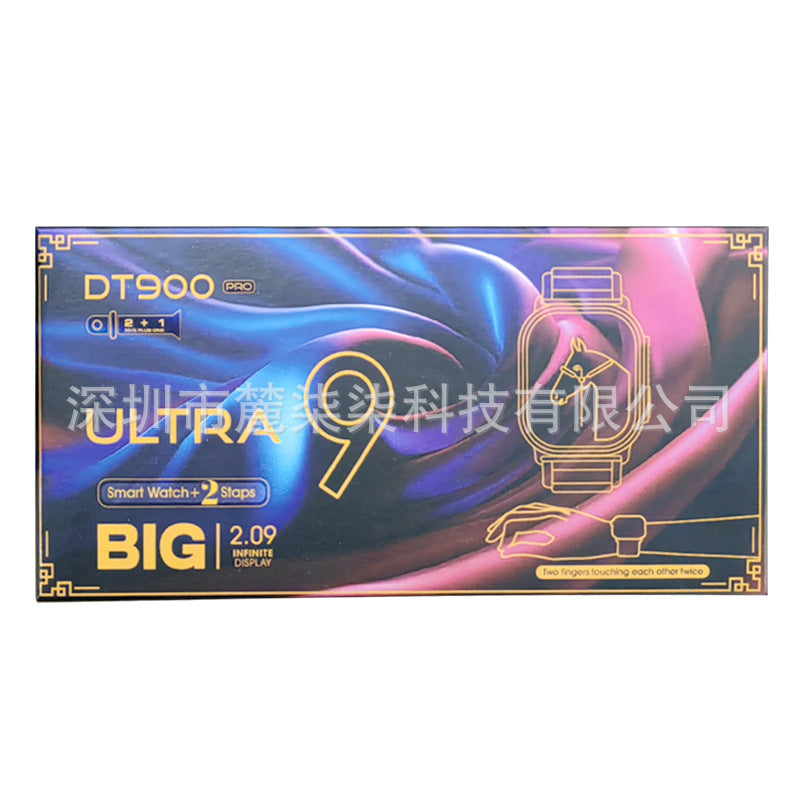 DT900 Pro Smart Watch Bluetooth Heart Rate Dual Straps