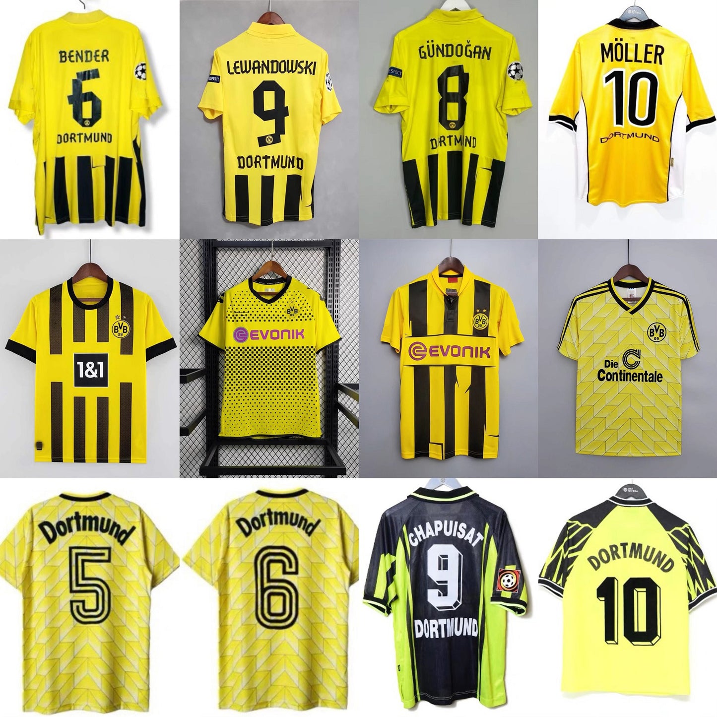 Dortmund Retro Riedle Müller Sammer Haaland En casa Visitante 