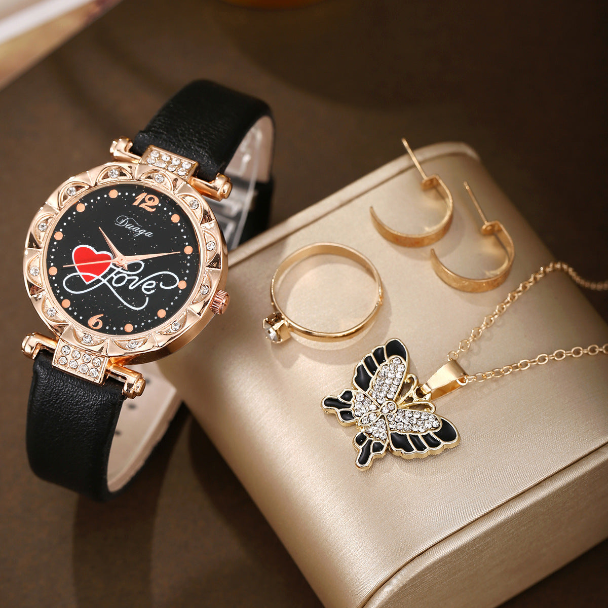 Watch Pearl Butterfly Jewelry Set Wholesale