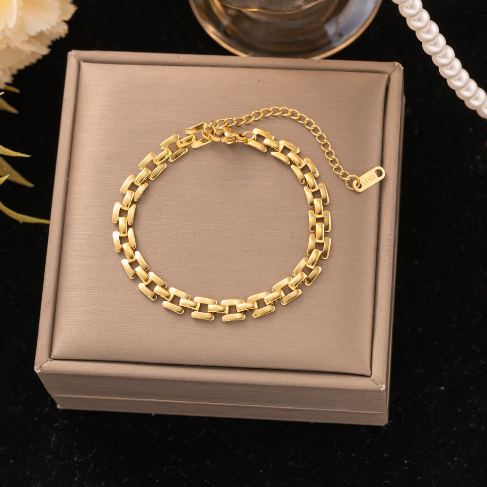 18K Gold Titanium Steel Bracelet