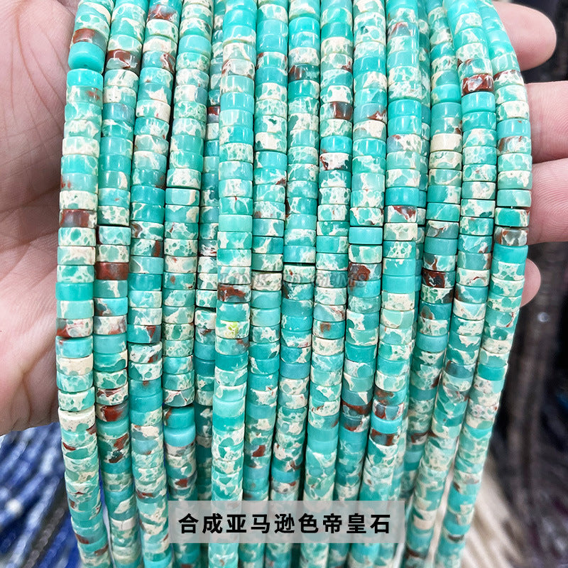 3 * 6Mm natural stone right angle disc loose beads