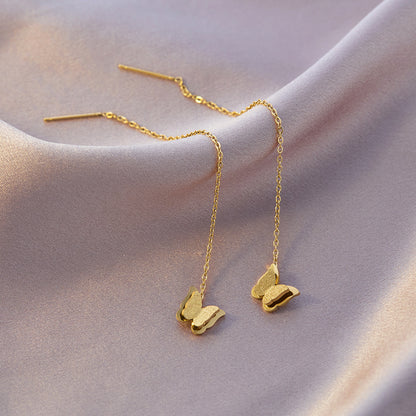 Four-leaf clover titanium steel ear buckle