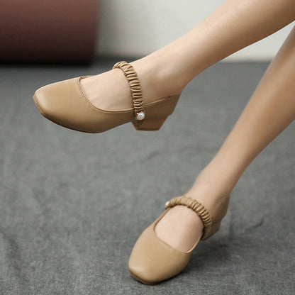 Thick Heel Low Heel Shoes Women