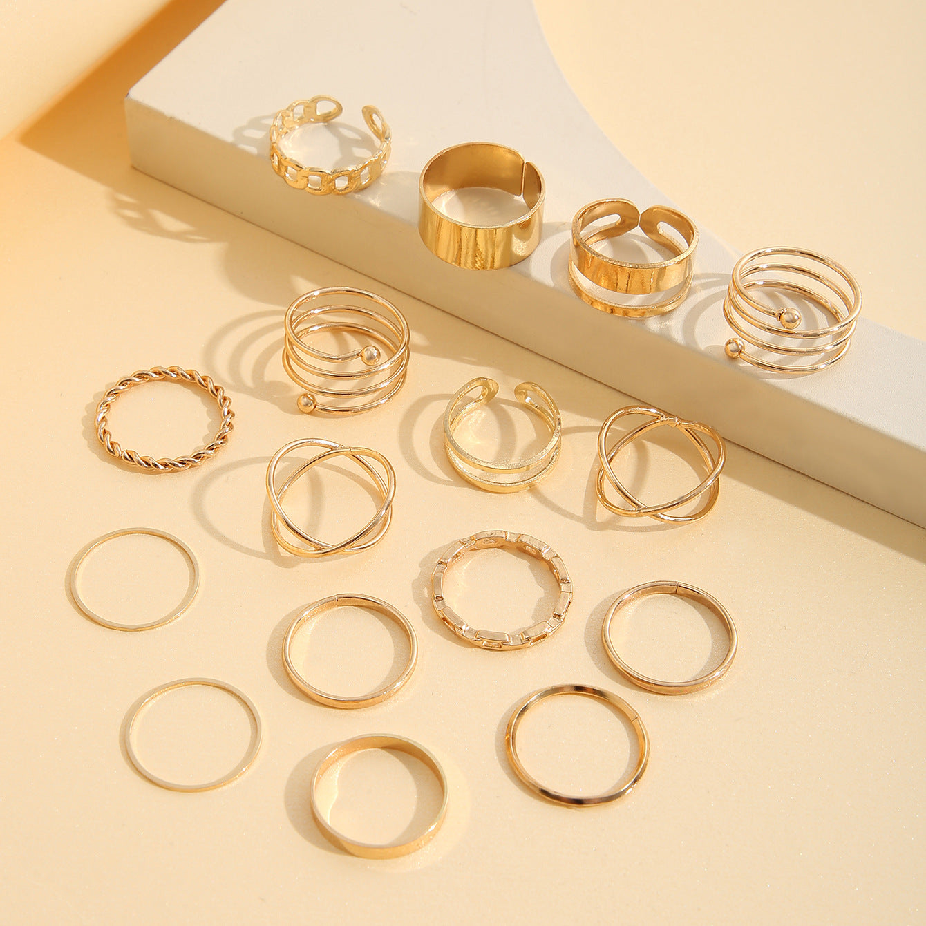 Retro Alloy 6-Piece Ring Set