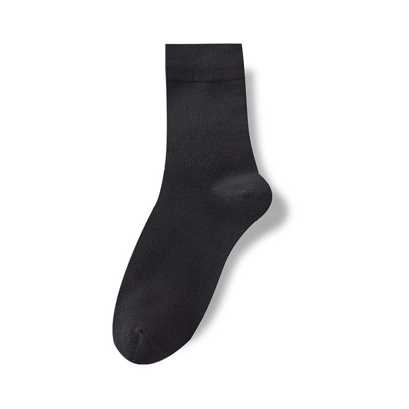 All-Season Cotton Double-Stitch Men's Mid-Calf Socks