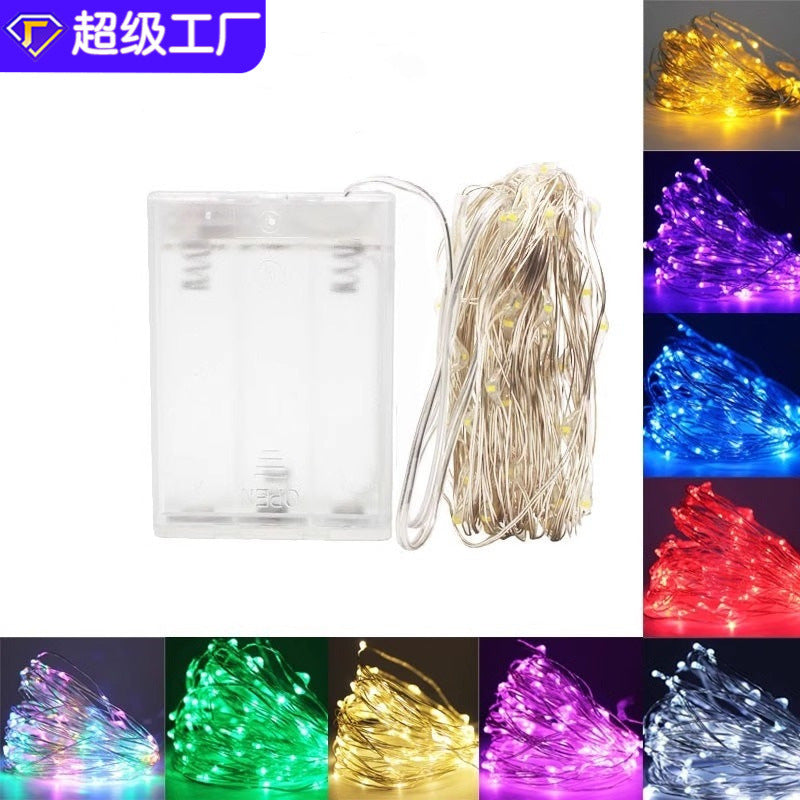 Battery Box USB Christmas Decoration Copper Wire Light Lantern