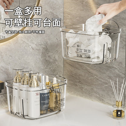 Storage Wall-Mounted Bathroom Clear Hanging Basket