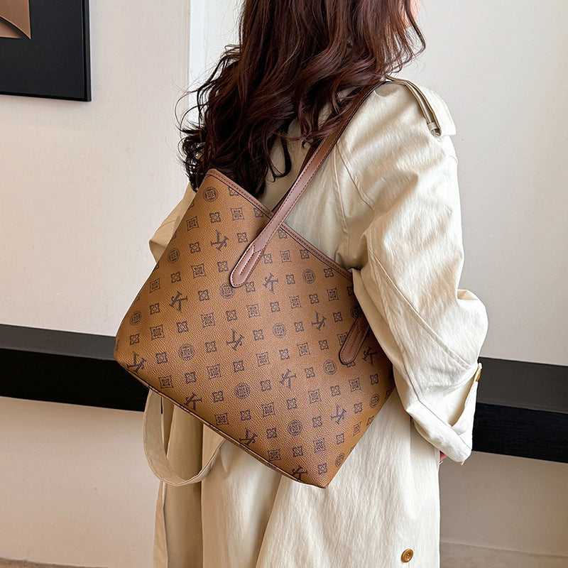 European and American tote bag versatile shoulder bag