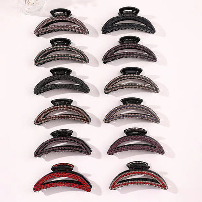 Korean High-End Claw Clip with Rhinestones Bow