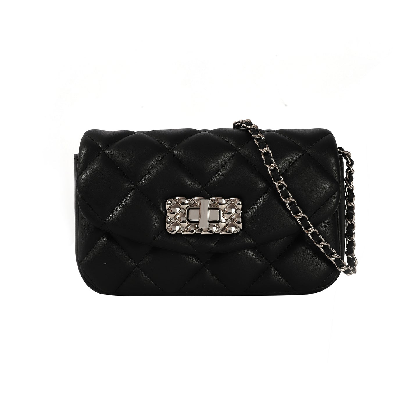 Chanel style women's bag diamond chain small square bag