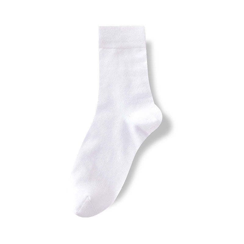 All-Season Cotton Double-Stitch Men's Mid-Calf Socks