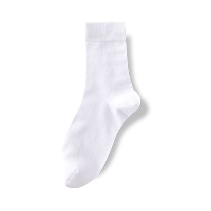 All-Season Cotton Double-Stitch Men's Mid-Calf Socks