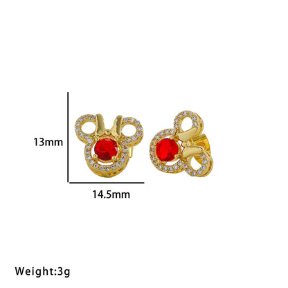 Juego de collar de lujo con mariposa de Mickey 