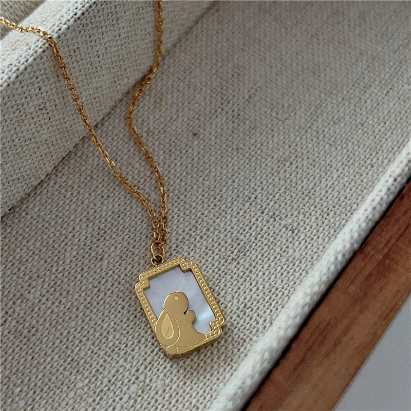 Rabbit Titanium Steel Necklace