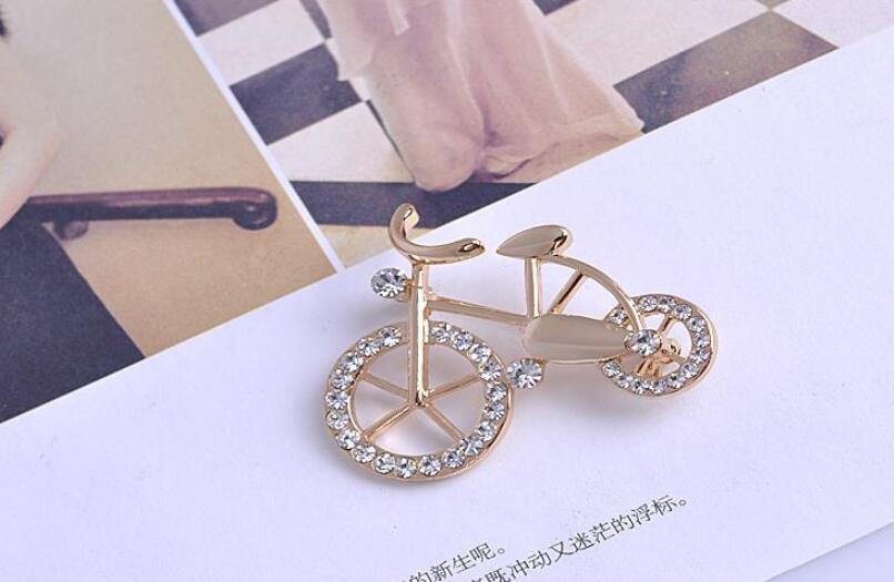 Crystal Vintage Bicycle Bicycle Corsage