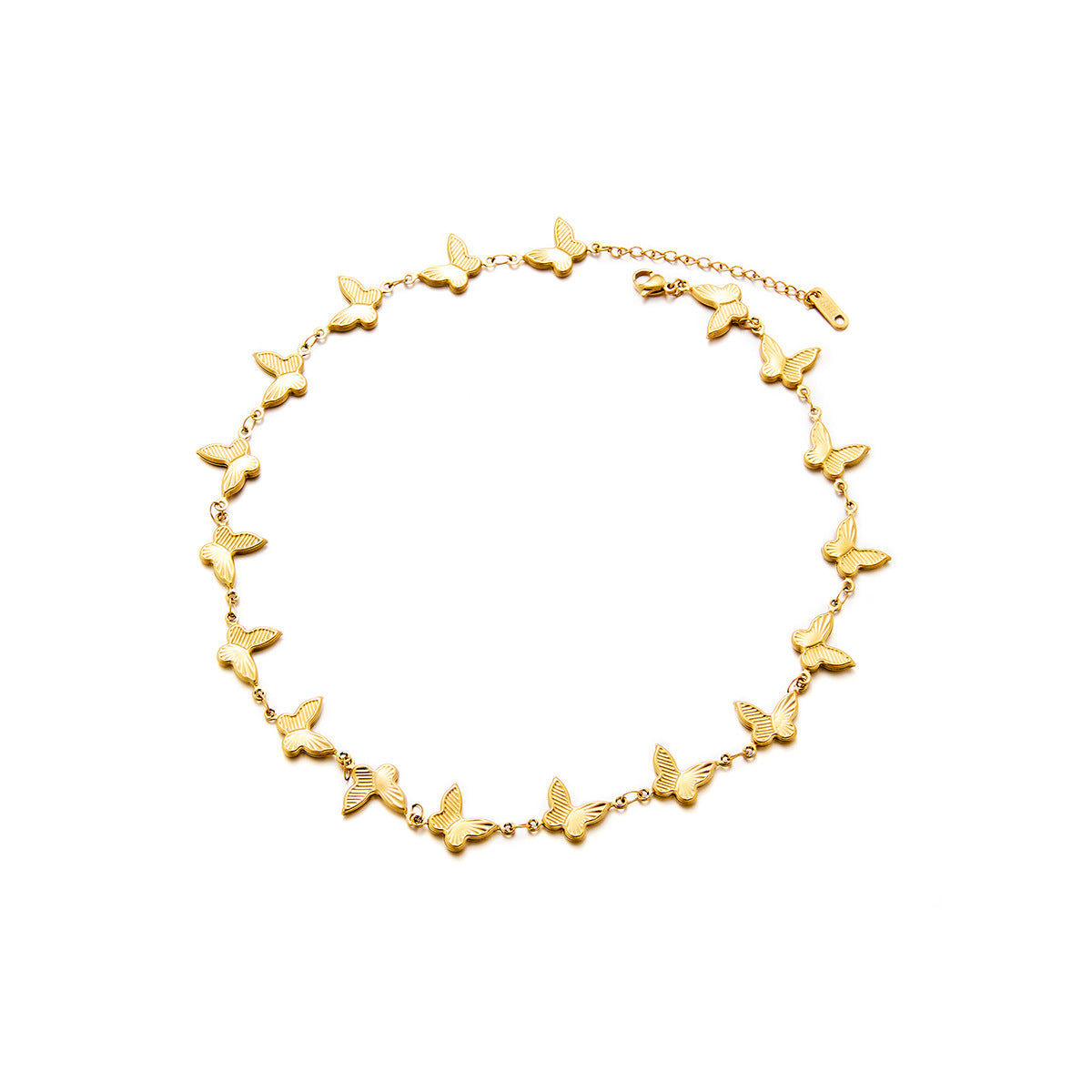 18K Gold Titanium Steel Retro 3D Oil-Pressed Necklace — Fade-Resistant