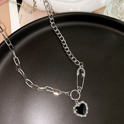 Black Heart Necklace