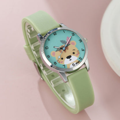Silicone watch unicorn women's jewelry set