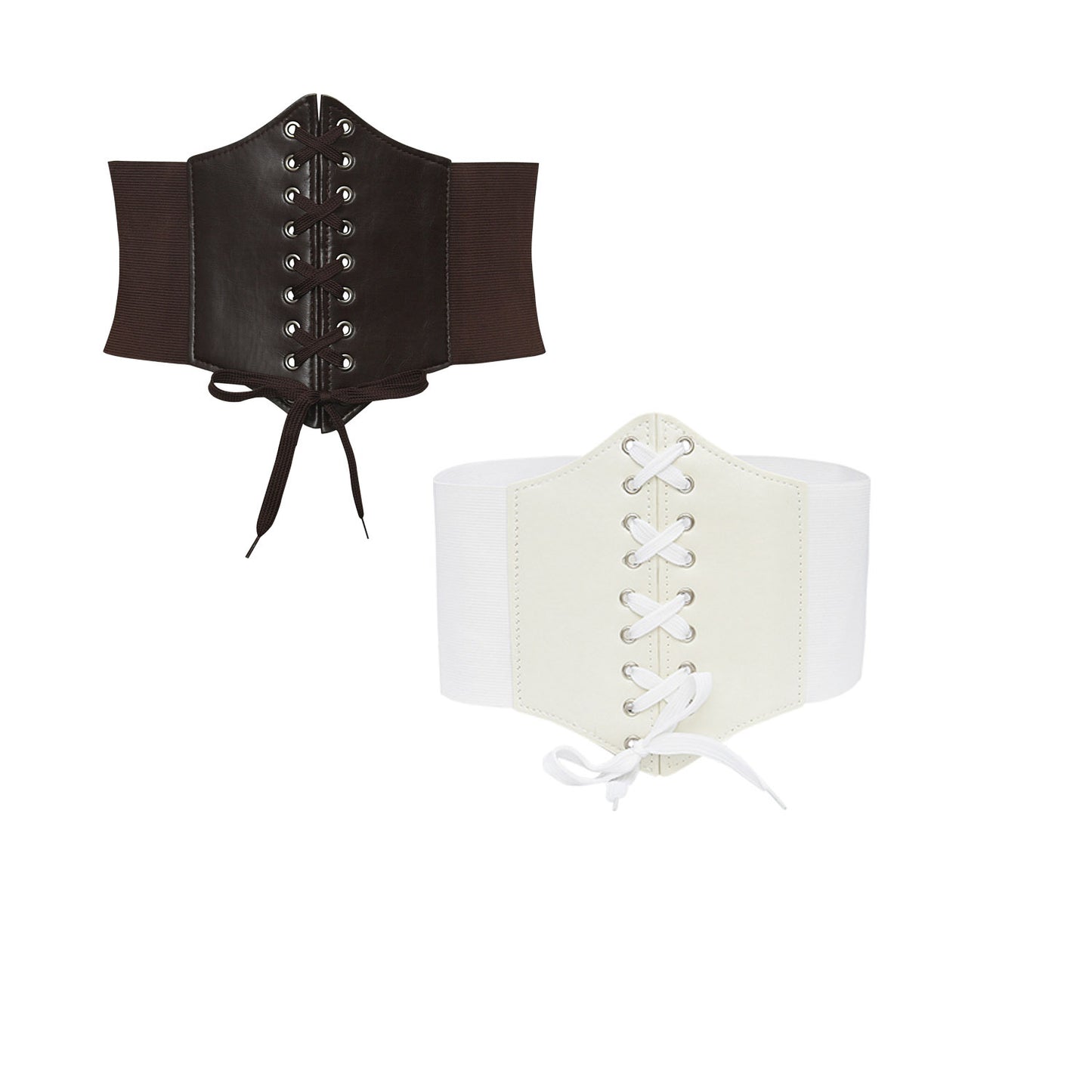 Elastic waist width belt