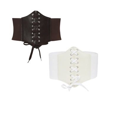 Elastic waist width belt