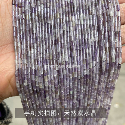 2X4mm agate round tube beads loose beads