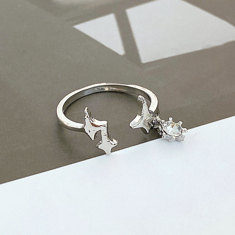 Diamond Star Open Ring