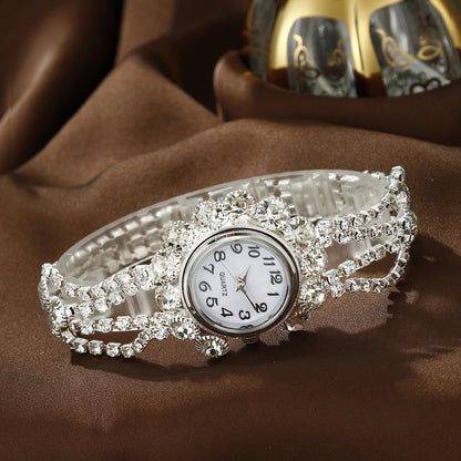 Watch Women's Rhinestone Jewelry Set