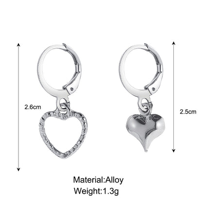 Pendientes asimétricos de estrella y luna de Shopee 