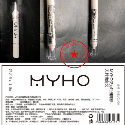 Bolígrafo resaltador con brillo 