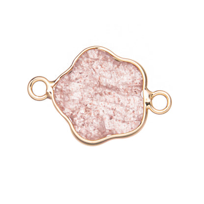 Pingente de flor de cristal com seis pétalas 