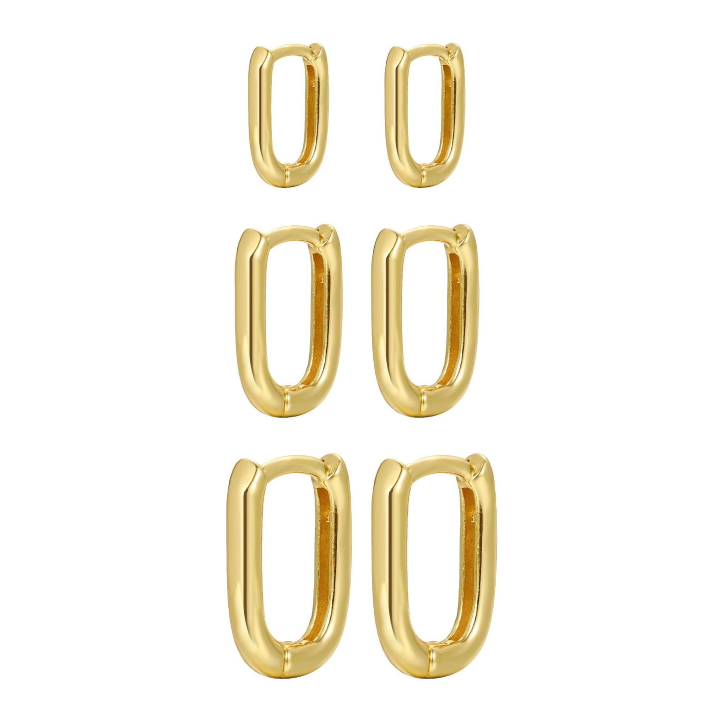 Geometric Arc Stud Earrings