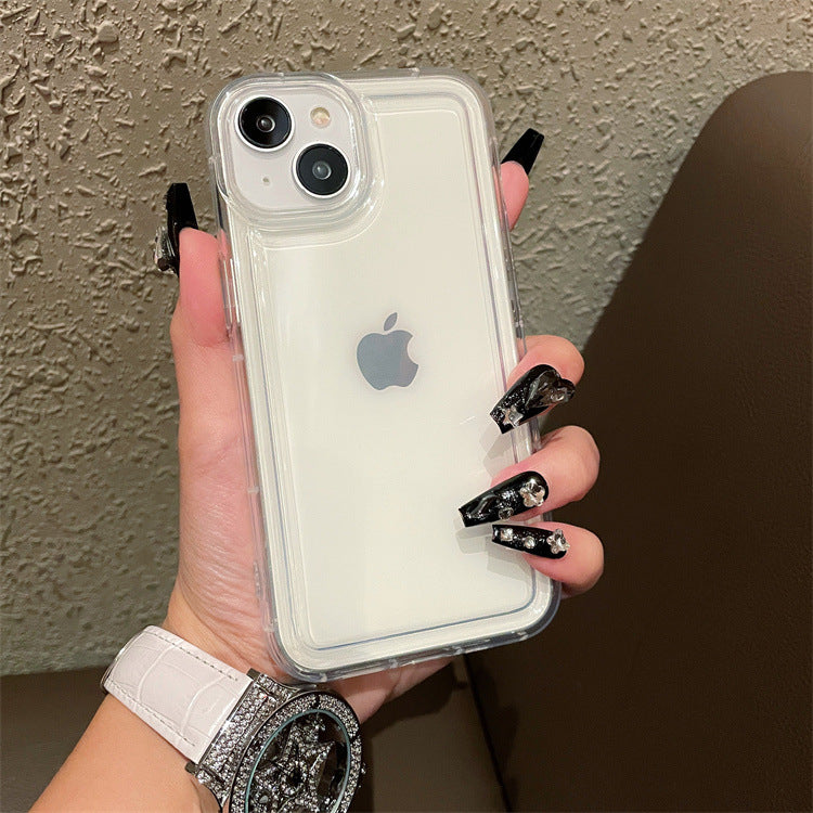 Frame Airbag Case iPhone16 Pro XS Max 12 Shockproof Clear Cover