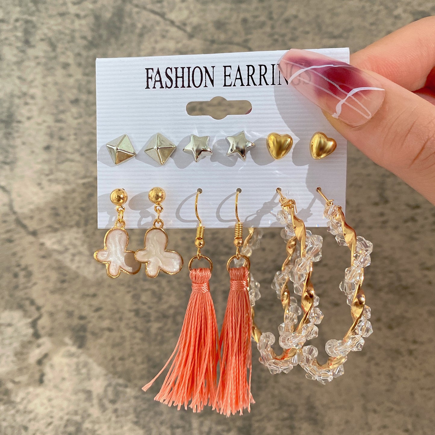 Pearl & Gold Earring Set