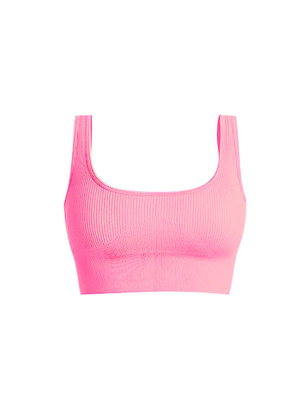 Traje de yoga sin costuras Ropa interior deportiva en forma de U 